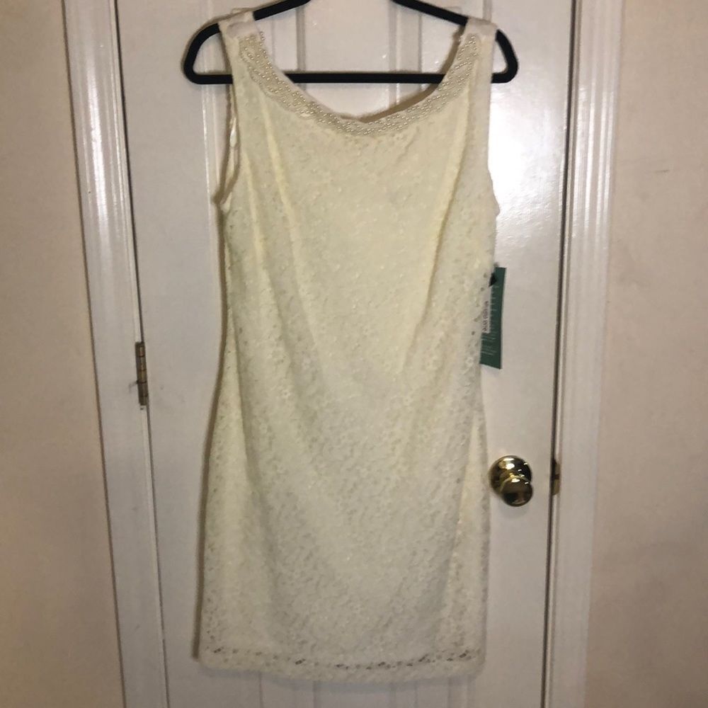 Stumo 1 Women's Cream Scoop Neck Sleeveless Tank Top Size 14 NWT